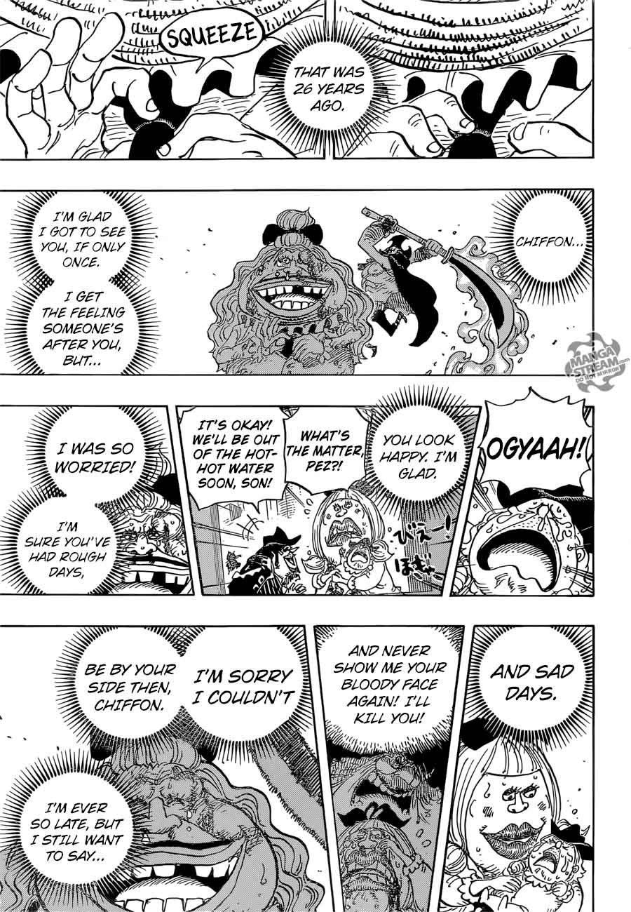 One Piece Manga Chapter 887 page 13 - Somewhere Someone is Wishing for Your Happiness