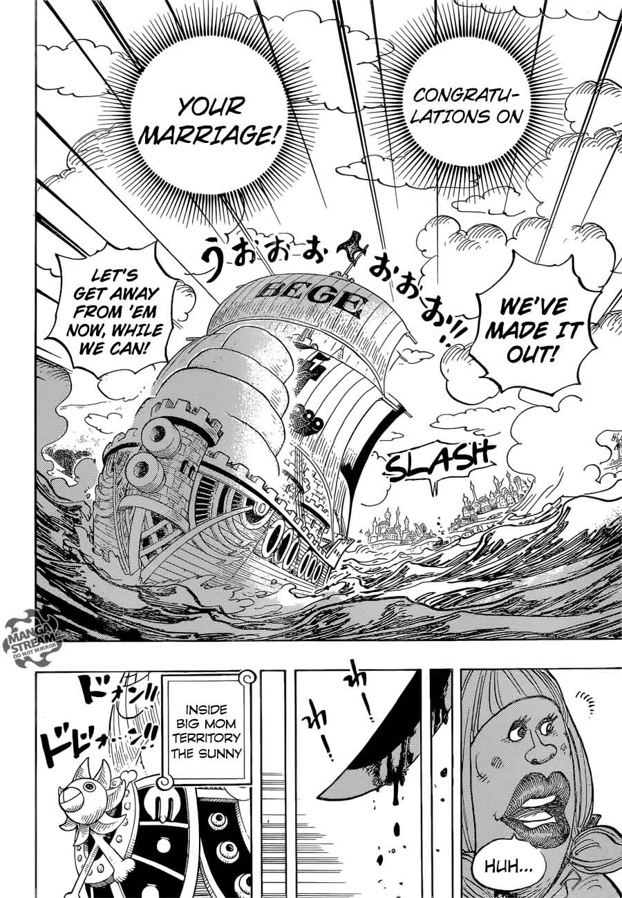 One Piece Manga Chapter 887 page 14 - Somewhere Someone is Wishing for Your Happiness