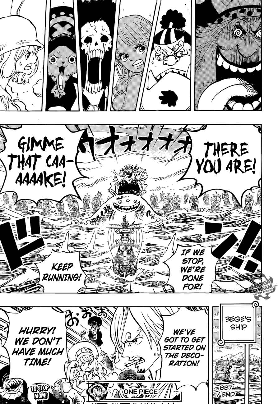 One Piece Manga Chapter 887 page 15 - Somewhere Someone is Wishing for Your Happiness