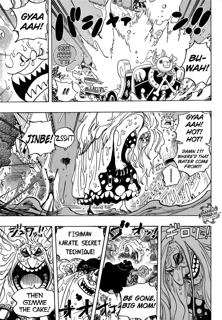One Piece Manga Chapter 890 page 10 - Big Mom on the Ship