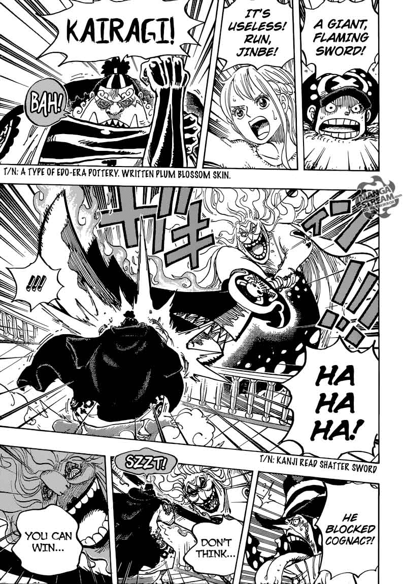 One Piece Manga Chapter 890 page 6 - Big Mom on the Ship