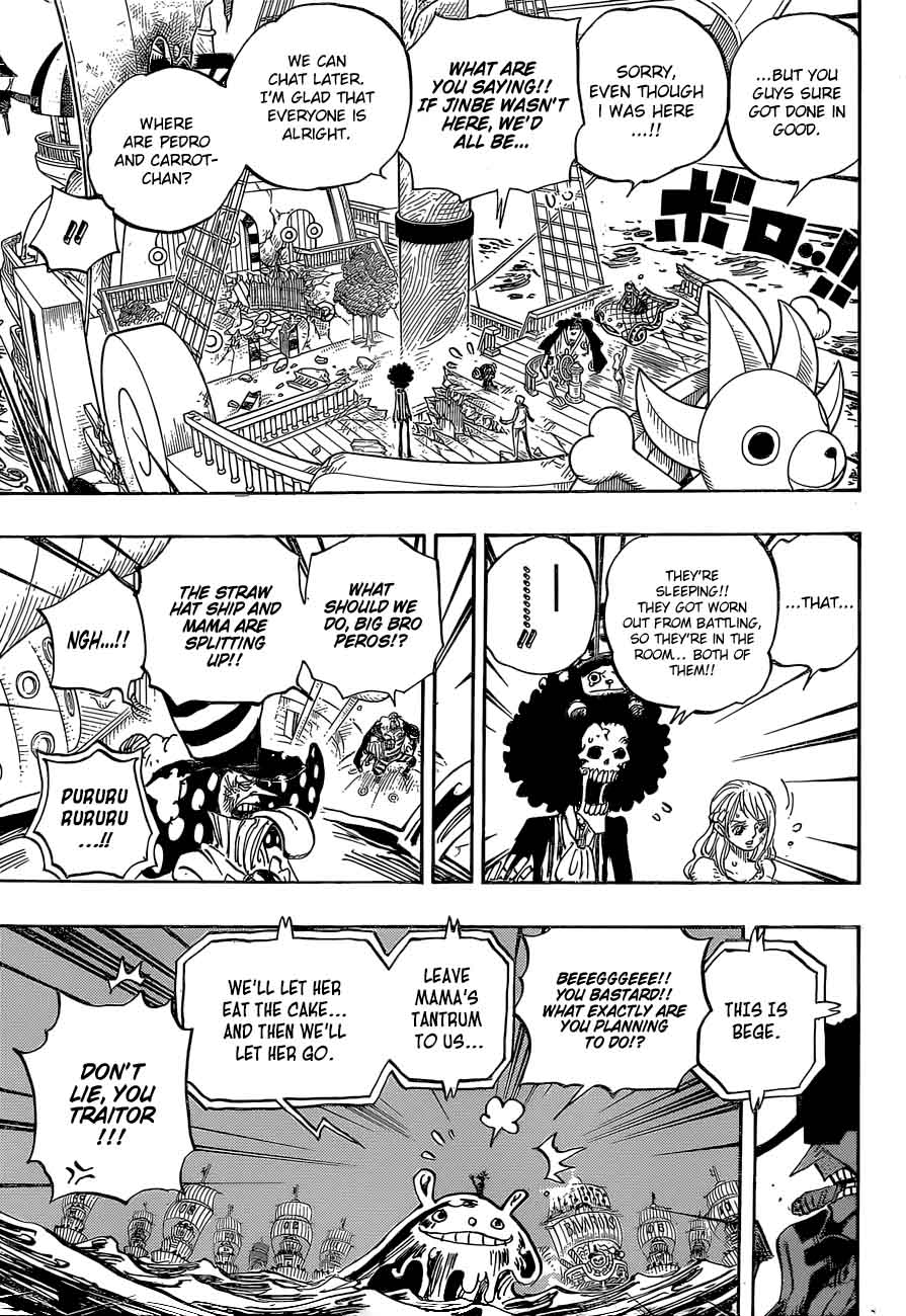 One Piece Manga Chapter 892 page 9 - Recognized as Strong Opponents