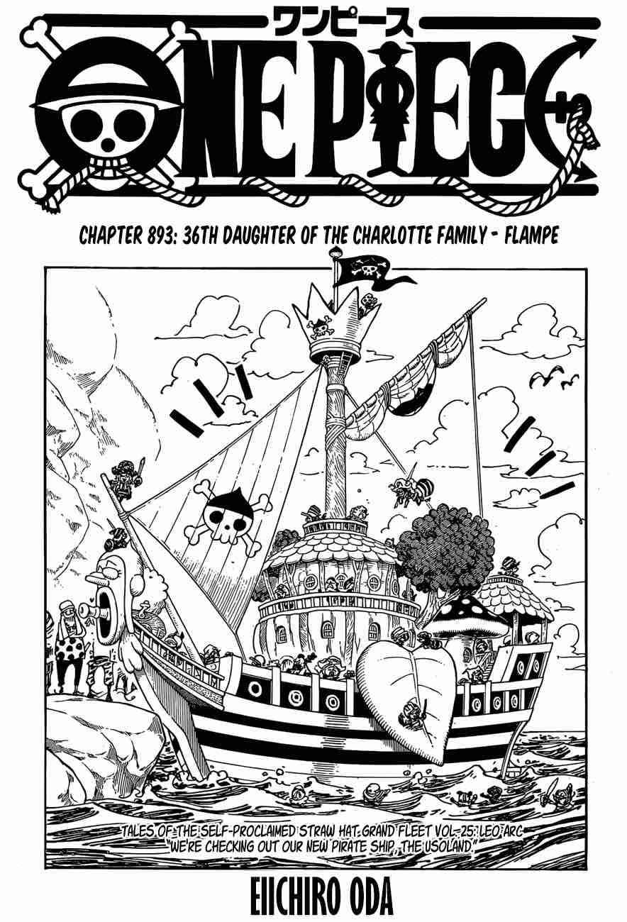 One Piece Manga Chapter 893 page 1 - Flampe, 36th Daughter of Charlotte