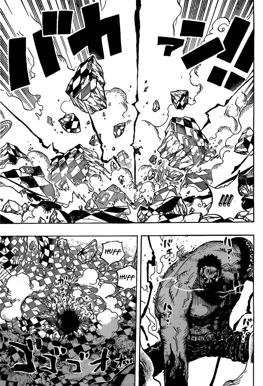 One Piece Manga Chapter 895 page 10 - Luffy the Pirate vs. Commander Katakuri