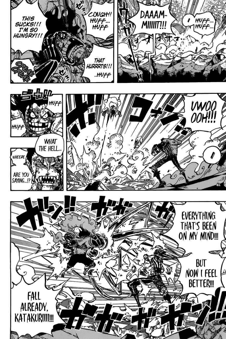 One Piece Manga Chapter 895 page 11 - Luffy the Pirate vs. Commander Katakuri