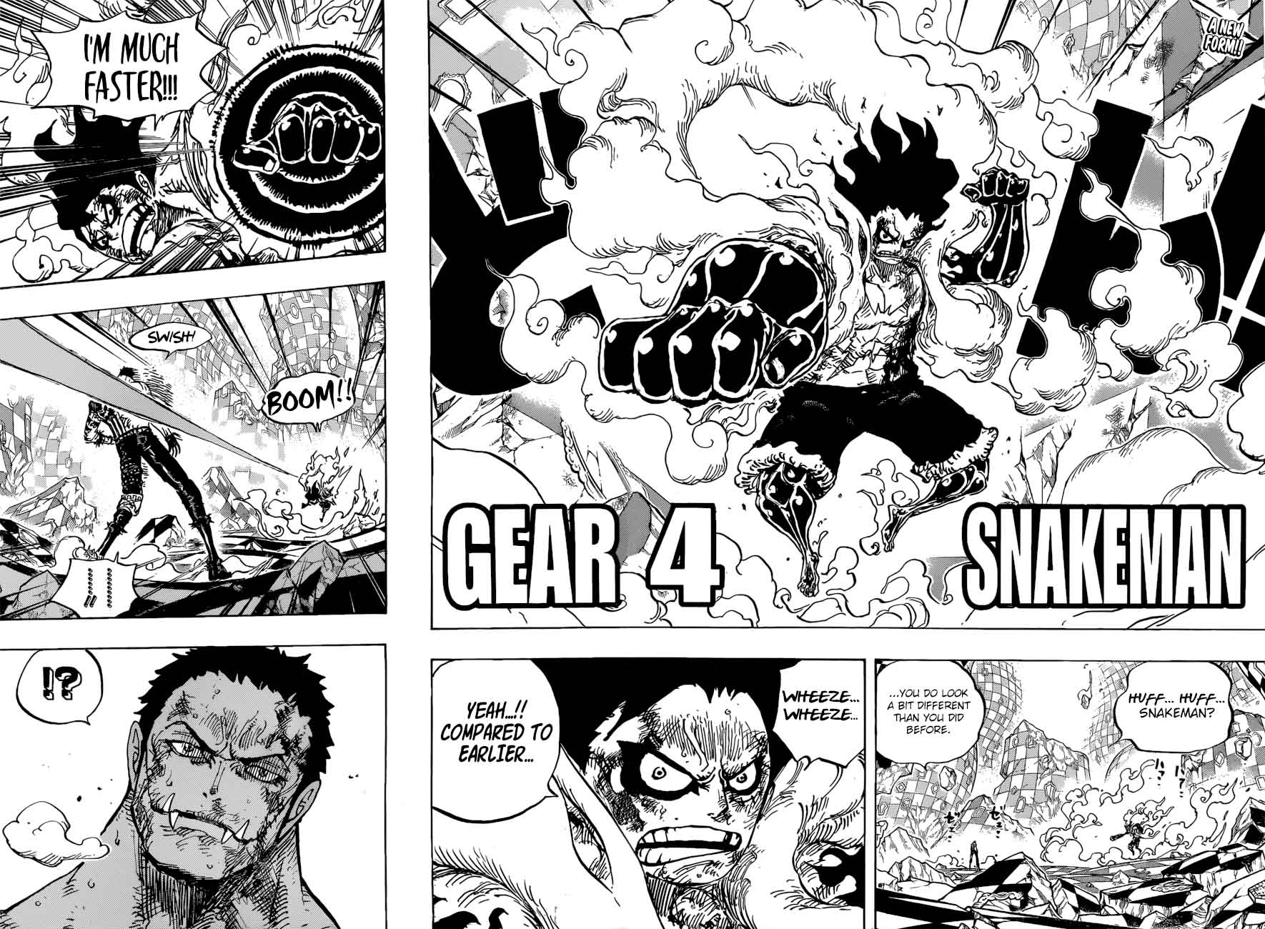 One Piece Manga Chapter 895 page 2 - Luffy the Pirate vs. Commander Katakuri