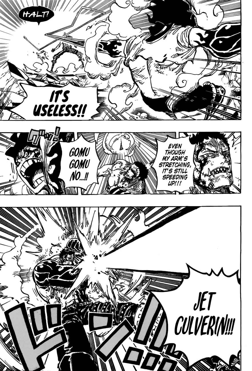 One Piece Manga Chapter 895 page 6 - Luffy the Pirate vs. Commander Katakuri