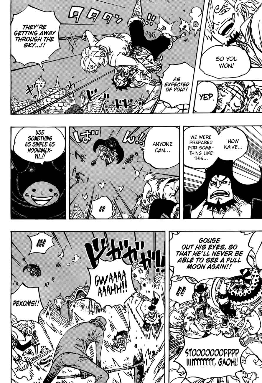 One Piece Manga Chapter 897 page 11 - Pekoms' Cacao Island Escape Plan
