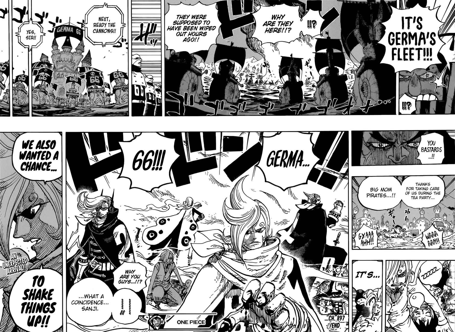 One Piece Manga Chapter 897 page 14 - Pekoms' Cacao Island Escape Plan