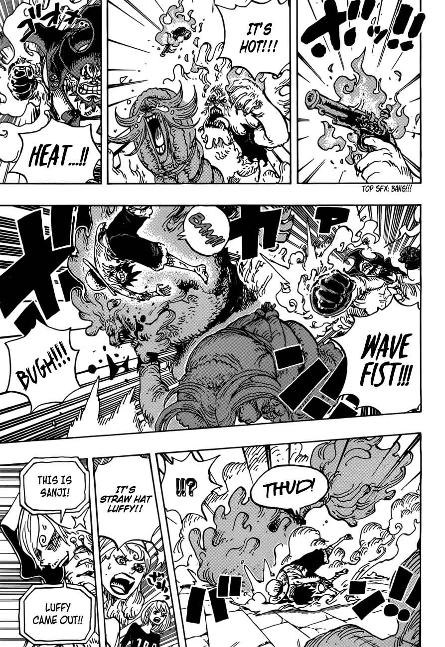 One Piece Manga Chapter 897 page 8 - Pekoms' Cacao Island Escape Plan