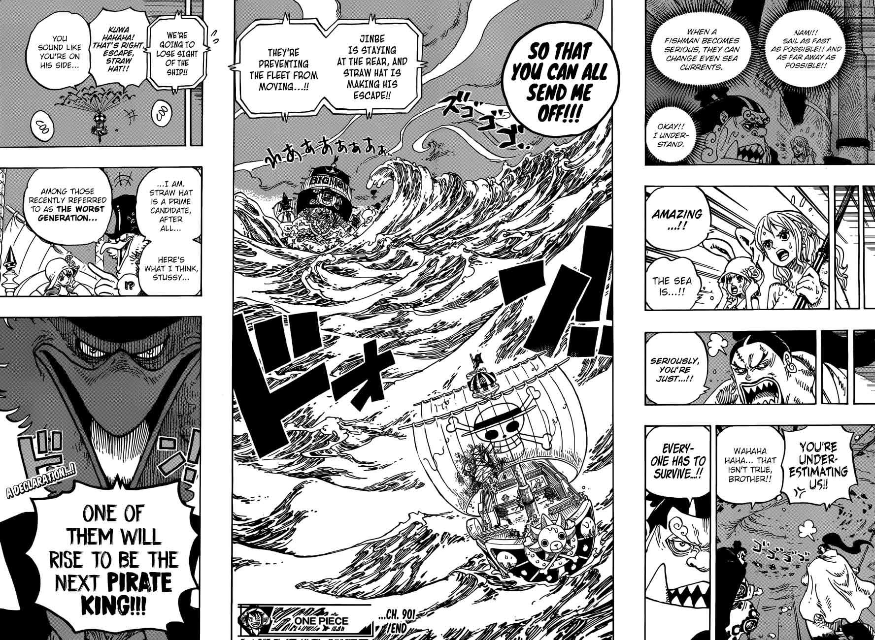 One Piece Manga Chapter 901 page 15 - Even If You Die, Don't Die!!!