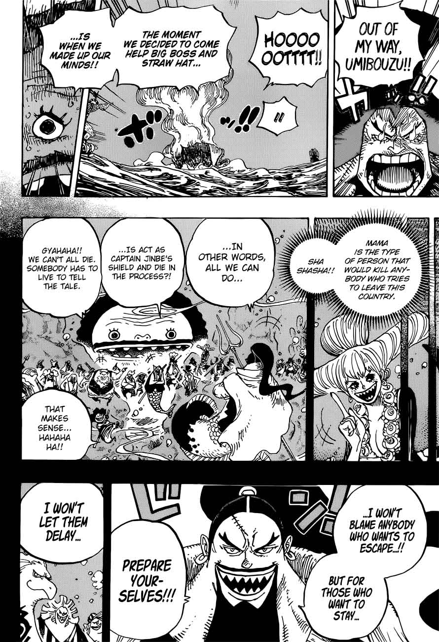 One Piece Manga Chapter 901 page 8 - Even If You Die, Don't Die!!!