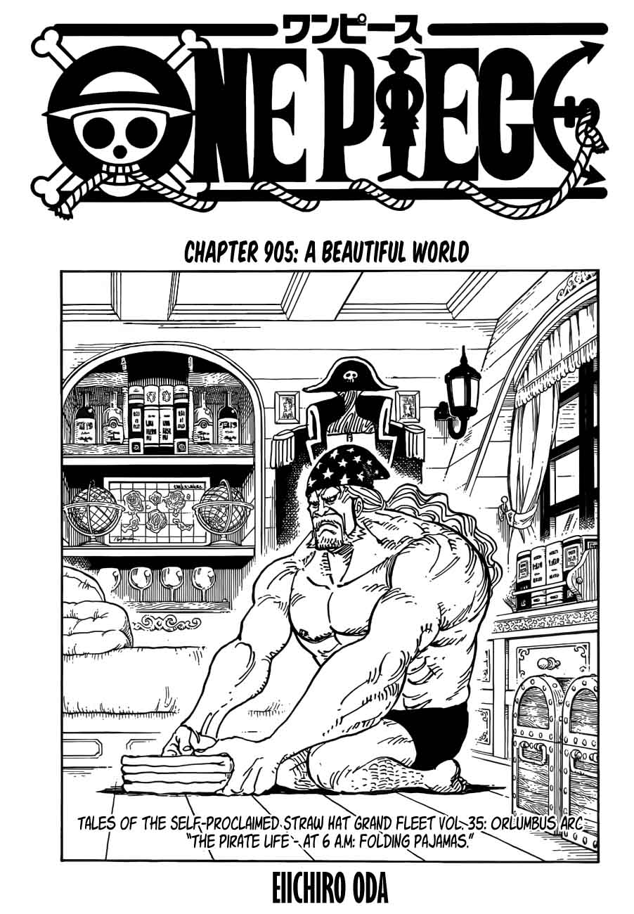 One Piece Manga Chapter 905 page 1 - A Beautiful World