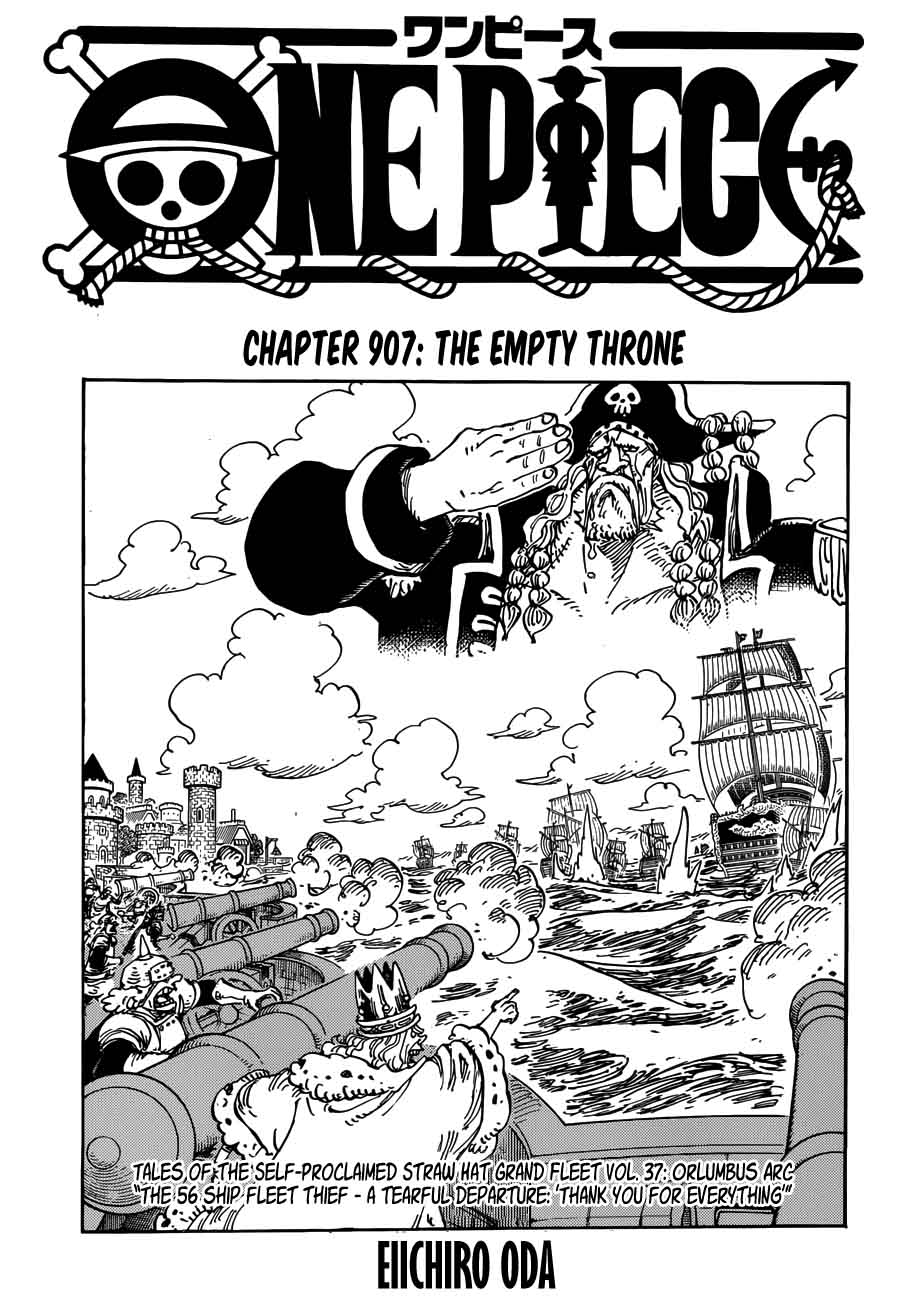 One Piece Manga Chapter 907 page 1 - The Empty Throne