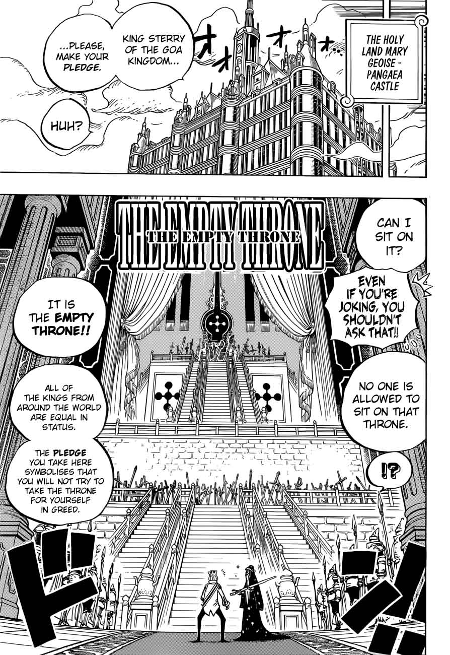 One Piece Manga Chapter 907 page 7 - The Empty Throne