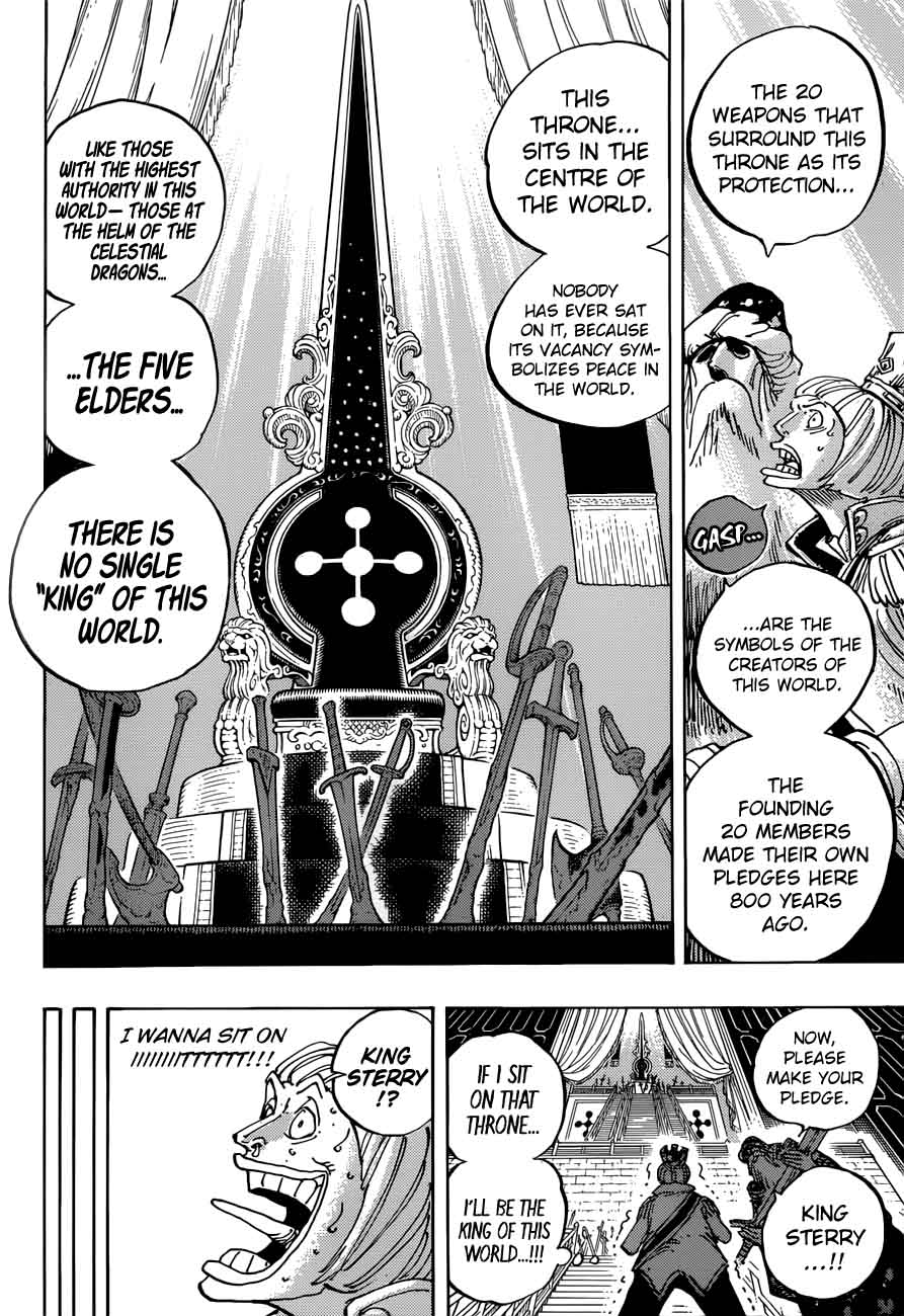 One Piece Manga Chapter 907 page 8 - The Empty Throne