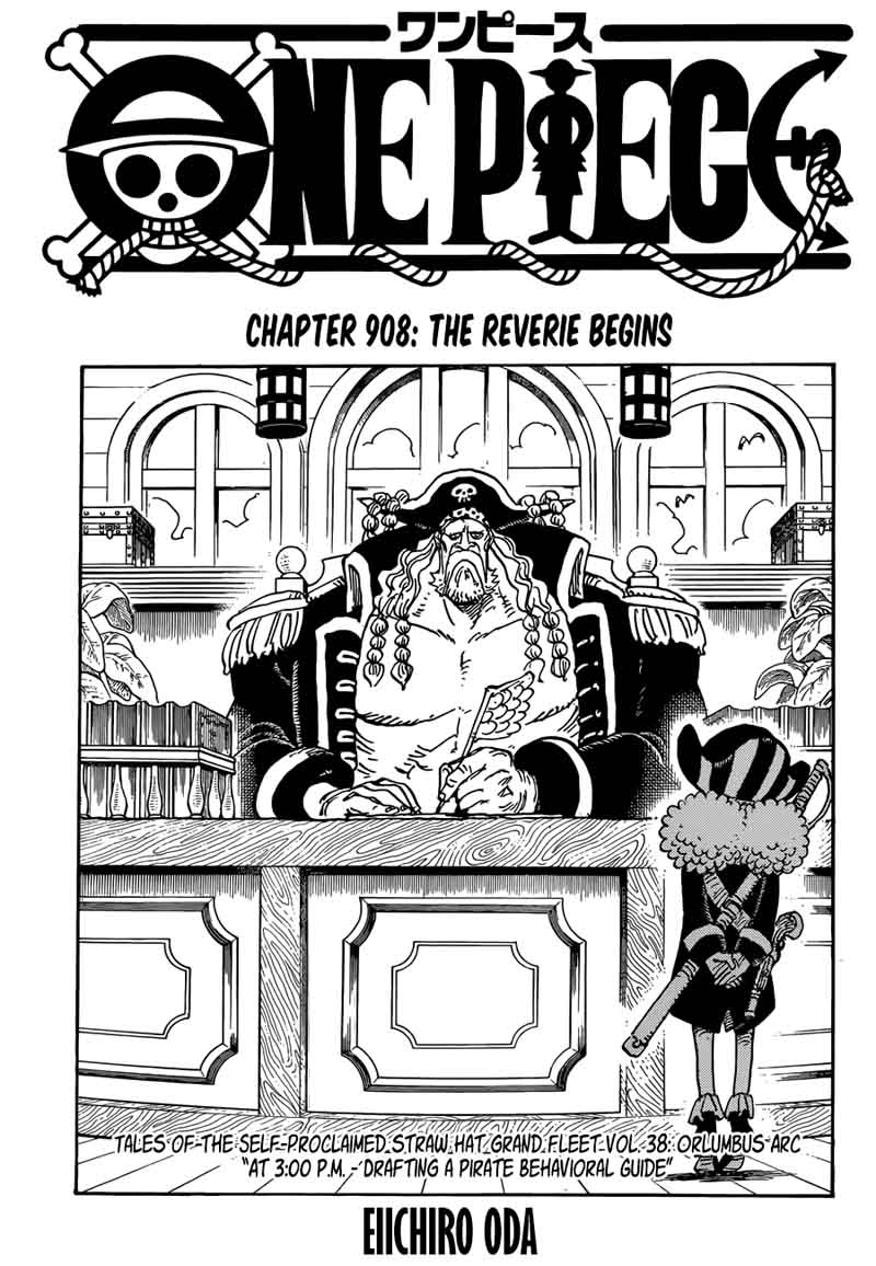 One Piece Manga Chapter 908 page 1 - The Levely Begins