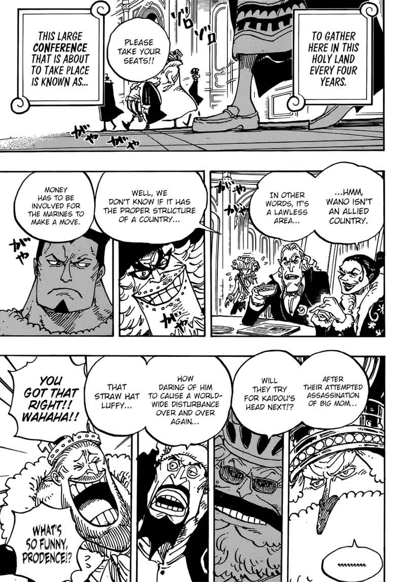 One Piece Manga Chapter 908 page 10 - The Levely Begins