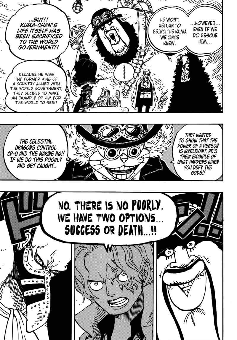 One Piece Manga Chapter 908 page 9 - The Levely Begins