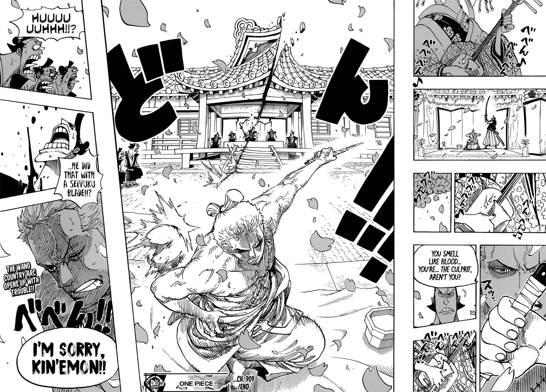 One Piece Manga Chapter 909 page 15 - Seppuku