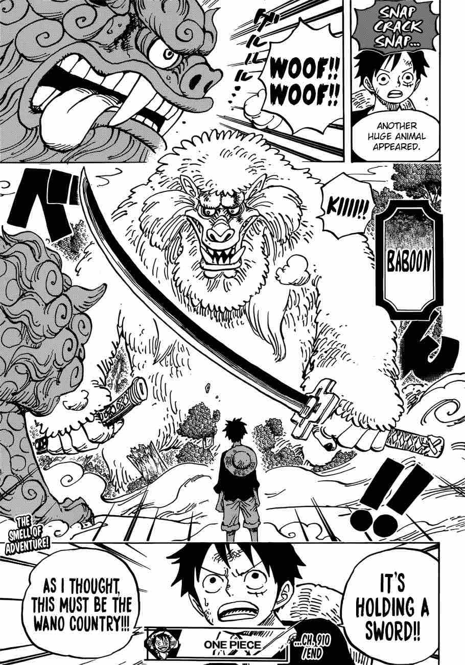 One Piece Manga Chapter 910 page 12 - Onward to Wano Country