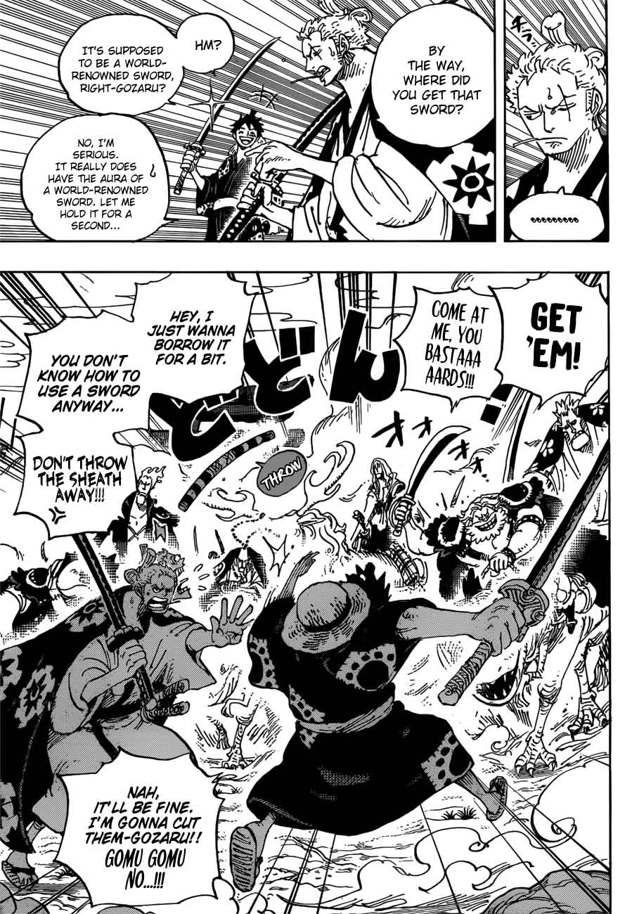 One Piece Manga Chapter 913 page 3 - Tsuru Returns the Favor