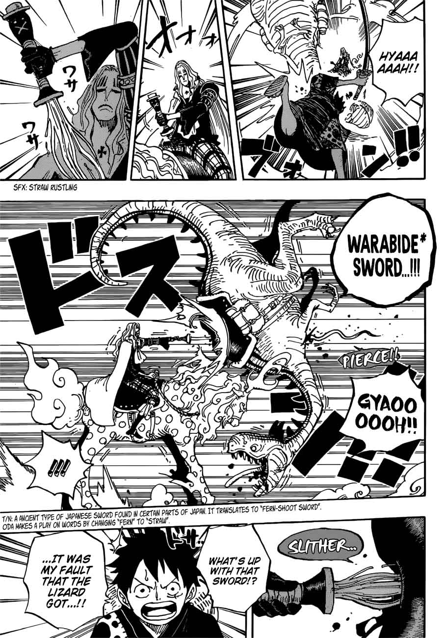 One Piece Manga Chapter 913 page 5 - Tsuru Returns the Favor
