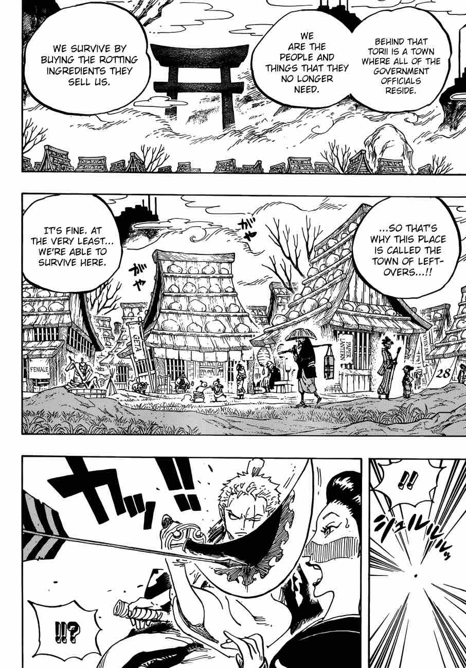 One Piece Manga Chapter 914 page 10 - Okobore Town