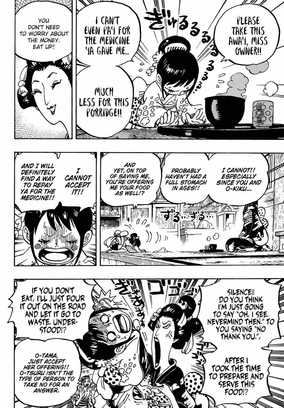 One Piece Manga Chapter 914 page 4 - Okobore Town