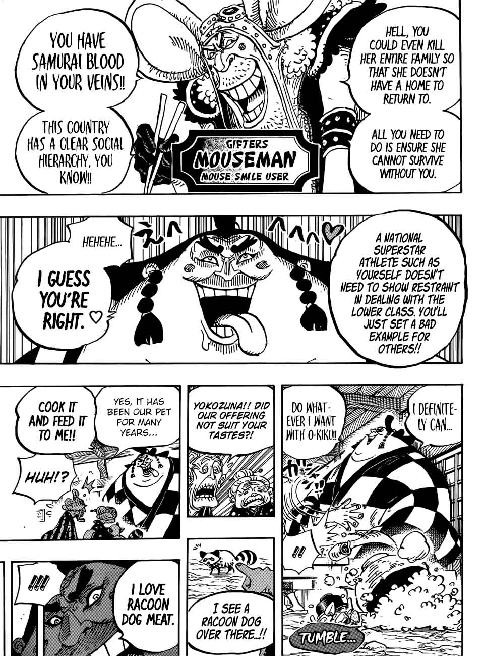 One Piece Manga Chapter 915 page 3 - Bakura Town