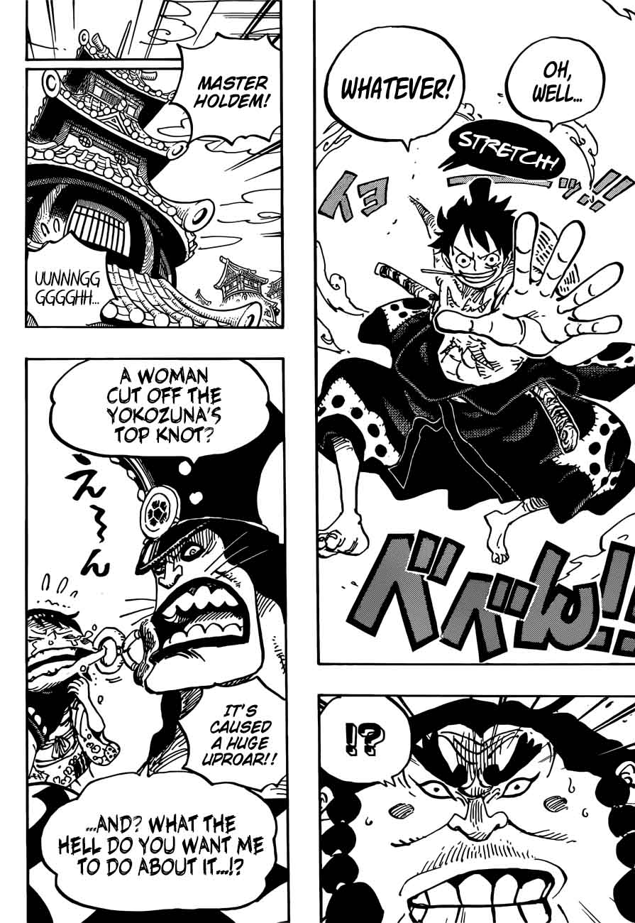 One Piece Manga Chapter 916 page 10 - Wano Country Grand Sumo Tournament