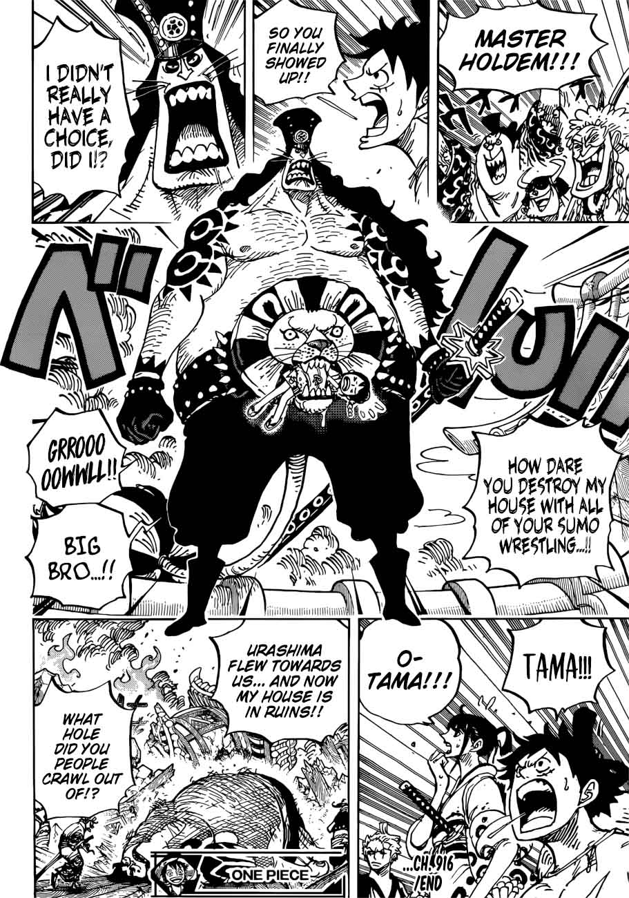 One Piece Manga Chapter 916 page 17 - Wano Country Grand Sumo Tournament