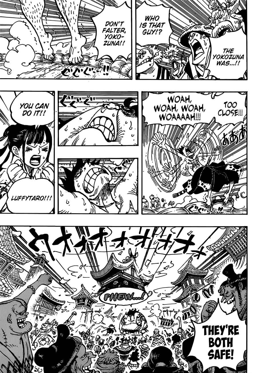 One Piece Manga Chapter 916 page 7 - Wano Country Grand Sumo Tournament