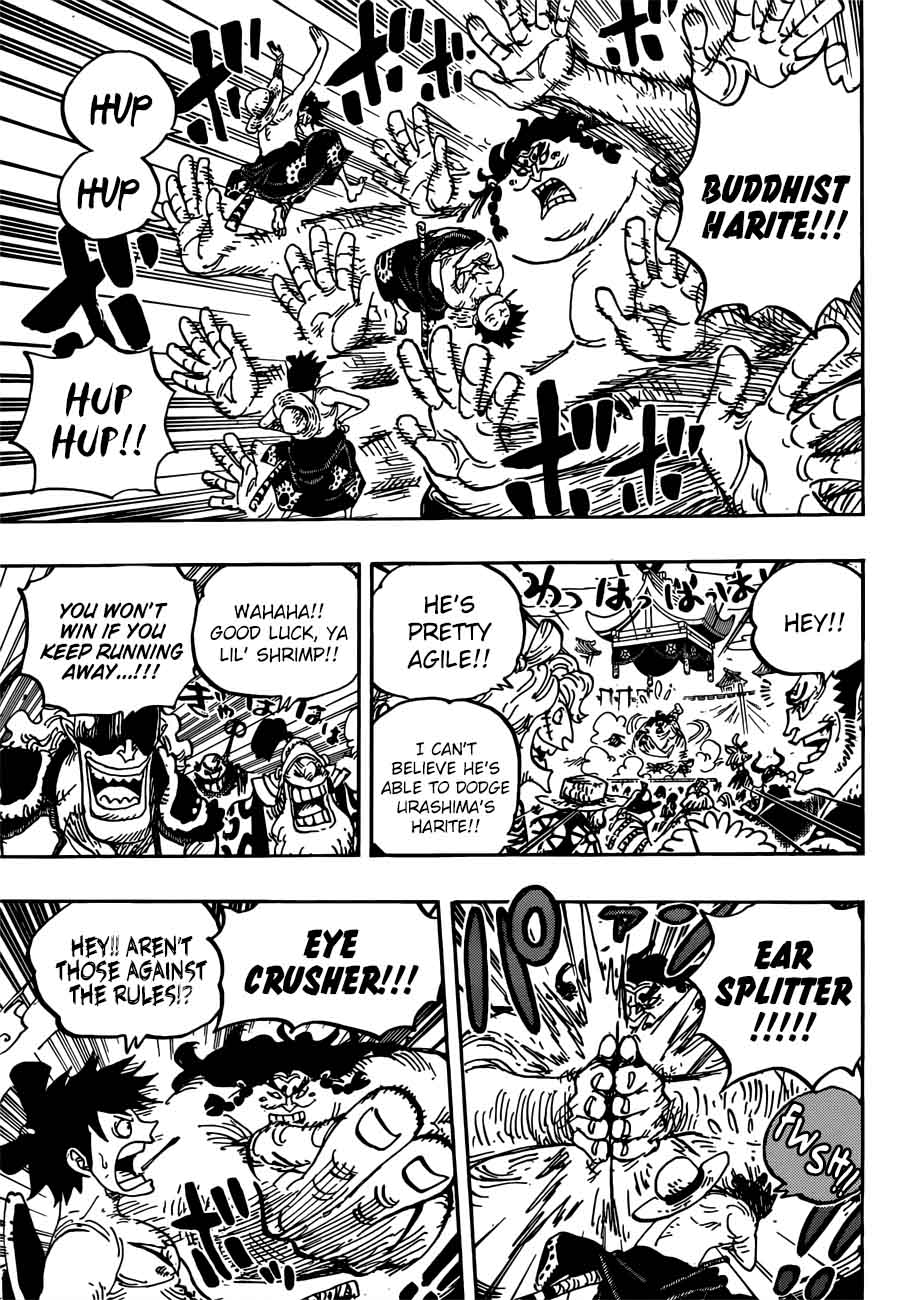 One Piece Manga Chapter 916 page 9 - Wano Country Grand Sumo Tournament