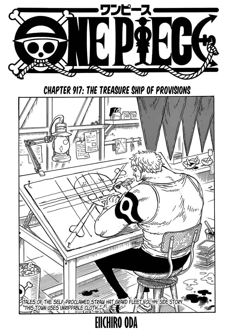 One Piece Manga Chapter 917 page 1 - The Treasure Ship of Provisions