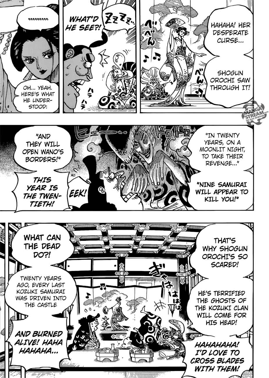 One Piece Manga Chapter 919 page 8 - The Ruins of Oden Castle