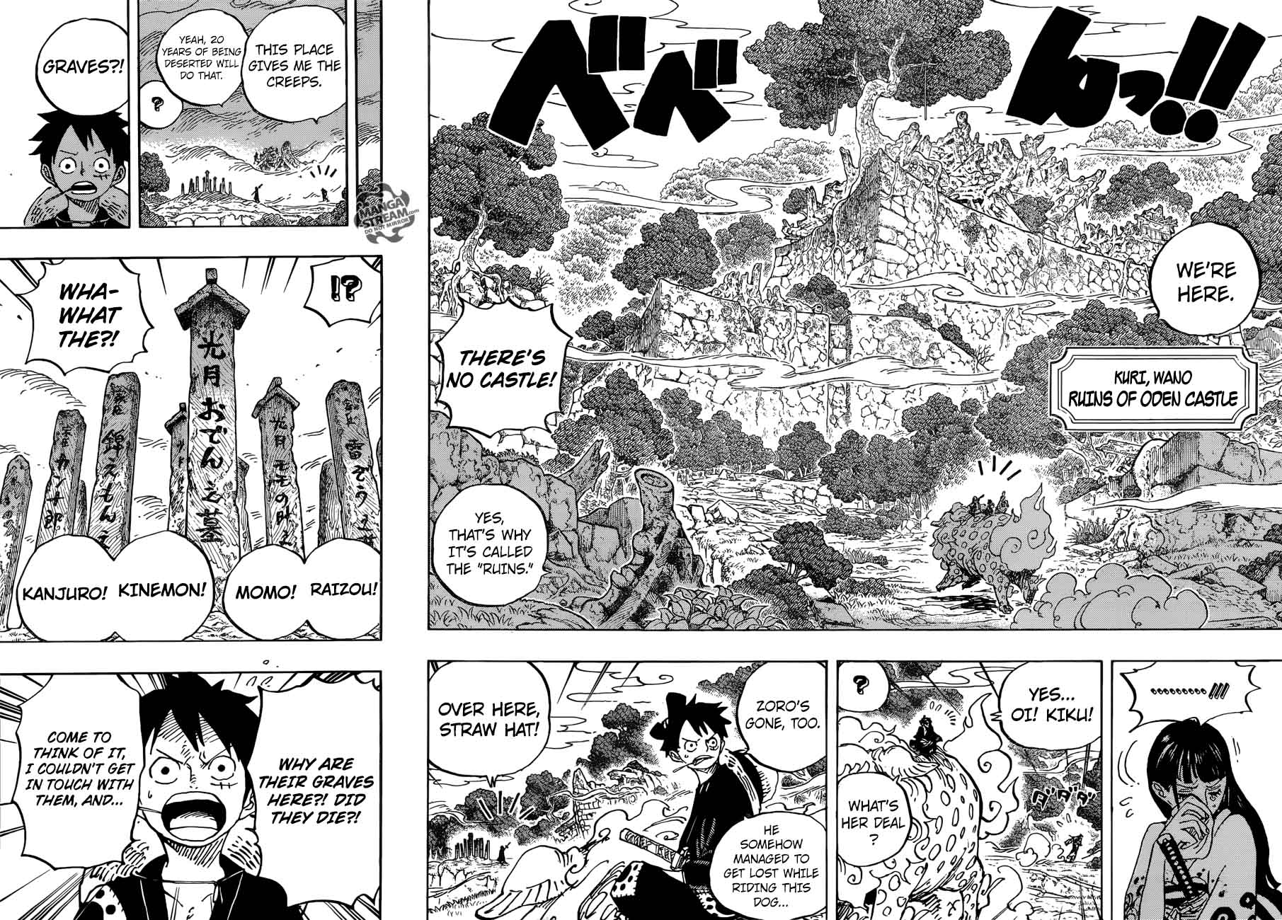 One Piece Manga Chapter 919 page 9 - The Ruins of Oden Castle