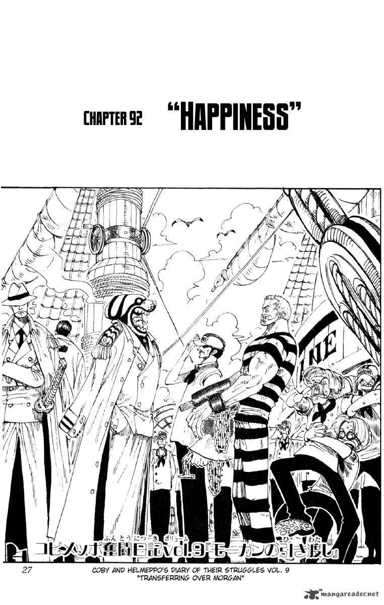 One Piece Manga Chapter 92 page 1 - Happiness