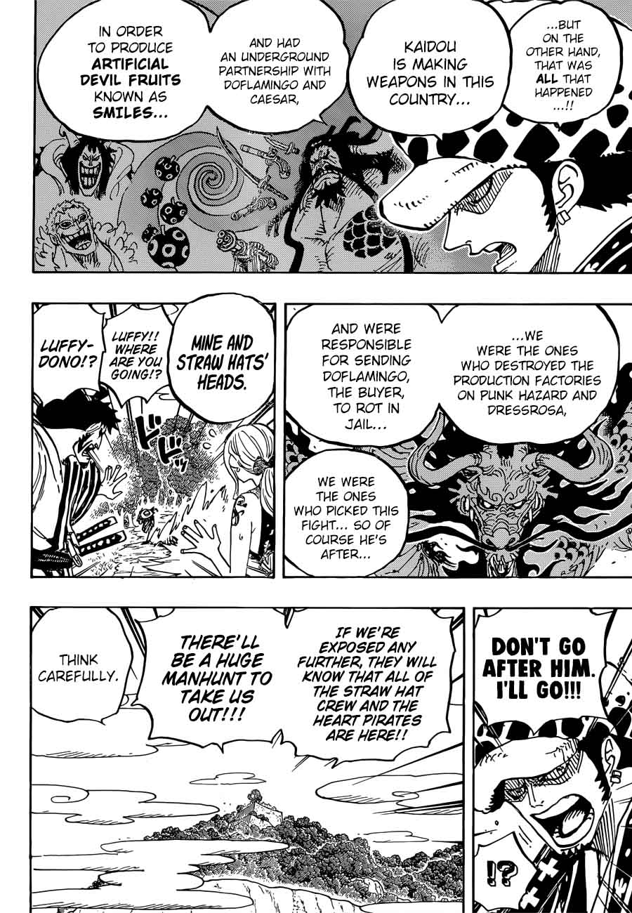 One Piece Manga Chapter 922 page 4 - Governor-General Kaidou of the Beasts Pirates