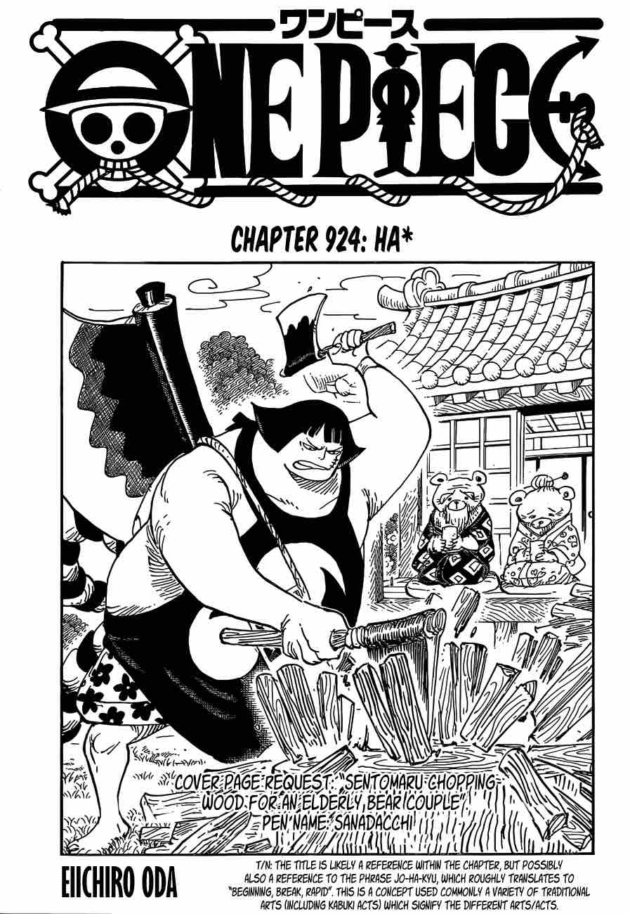 One Piece Manga Chapter 924 page 1 - Ha