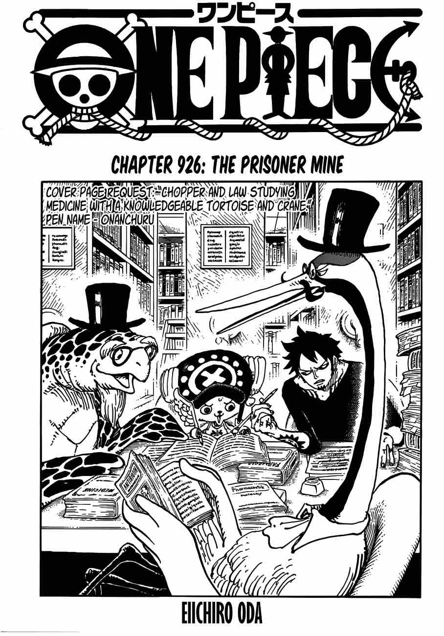 One Piece Manga Chapter 926 page 1 - The Prisoner Mine