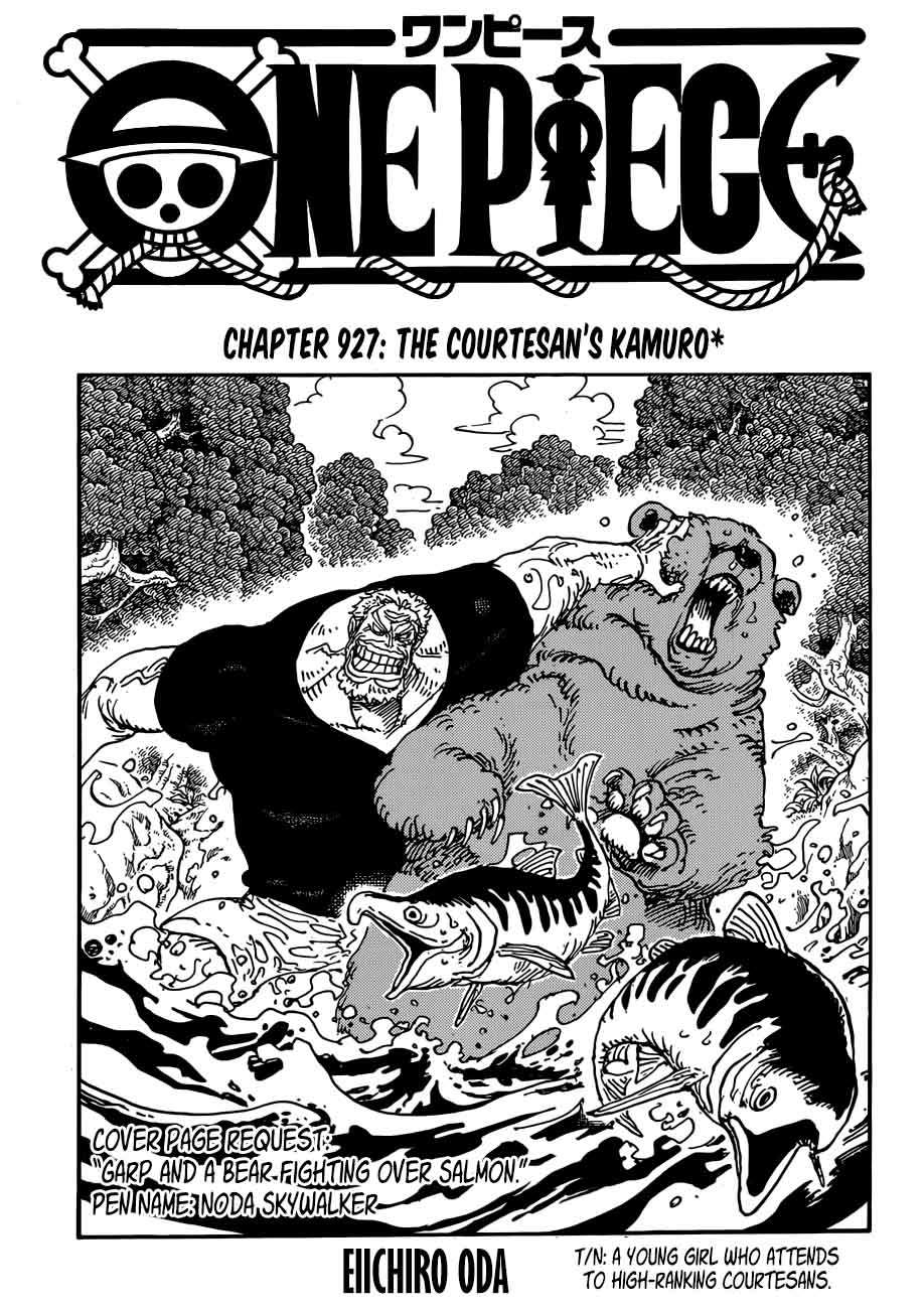 One Piece Manga Chapter 927 page 1 - O-Toko the Kamuro