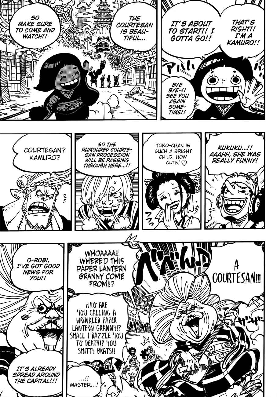 One Piece Manga Chapter 927 page 11 - O-Toko the Kamuro