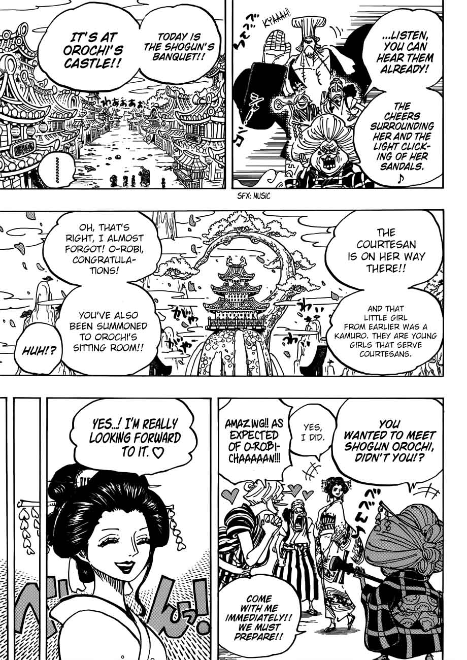 One Piece Manga Chapter 927 page 13 - O-Toko the Kamuro