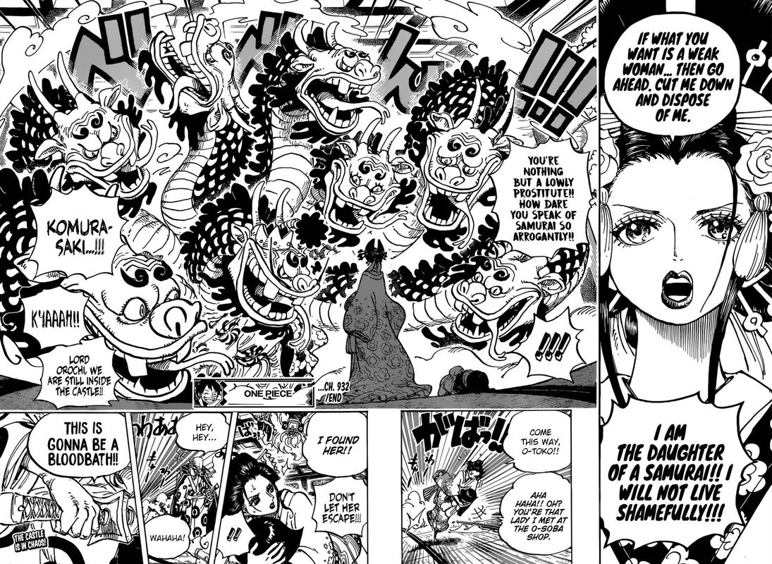 One Piece Manga Chapter 932 page 16 - Shogun and Oiran