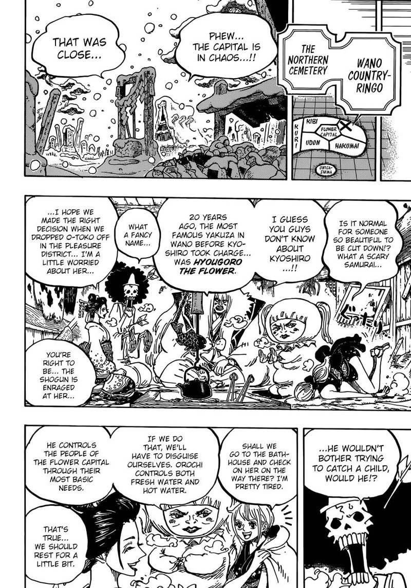 One Piece Manga Chapter 934 page 8 - Hyougoro of the Flower