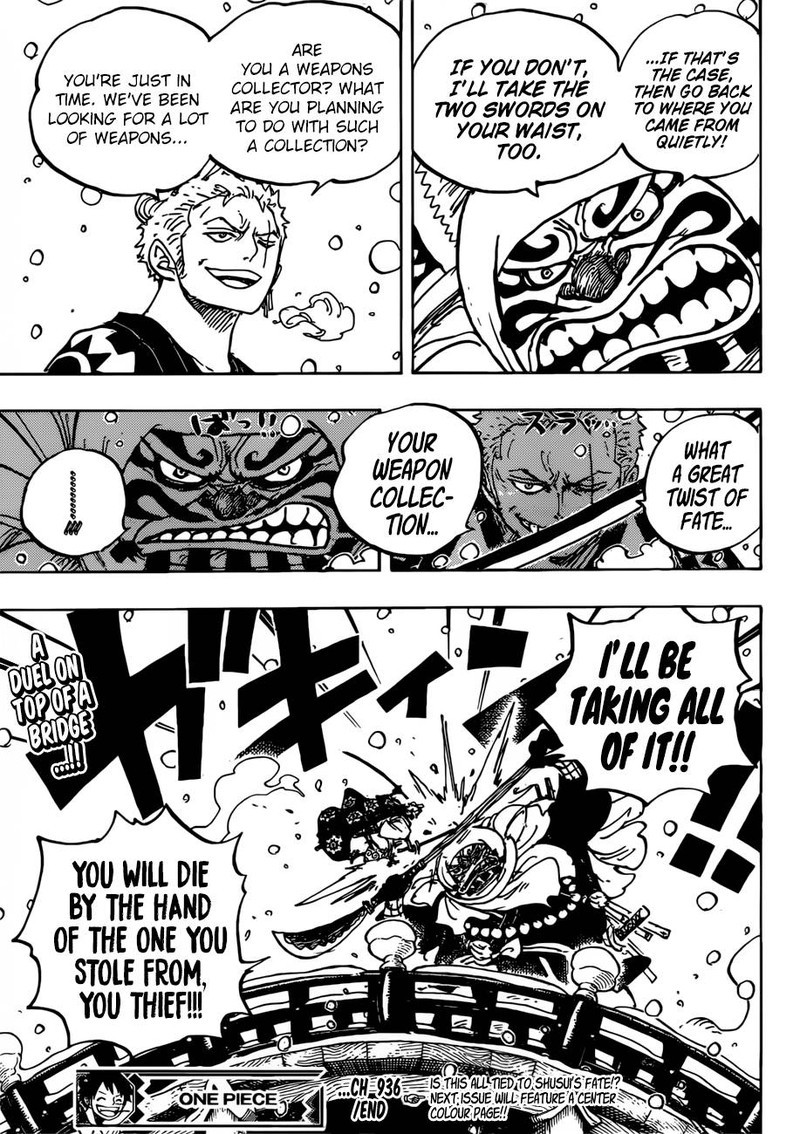 One Piece Manga Chapter 936 page 17 - The Grand Sumo Inferno