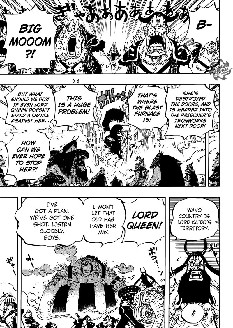 One Piece Manga Chapter 947 page 9 - Queen's Gamble