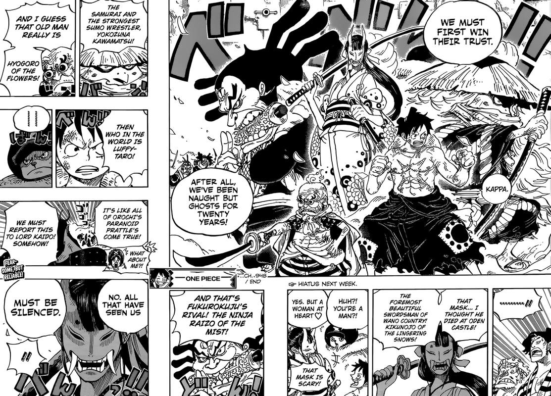 One Piece Manga Chapter 948 page 14 - Introducing Kawamatsu the Kappa