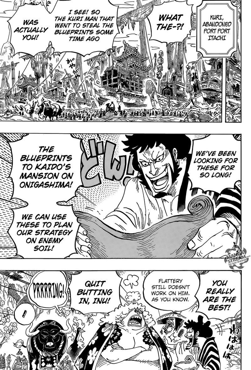 One Piece Manga Chapter 952 page 11 - Hiyori and Kawamatsu
